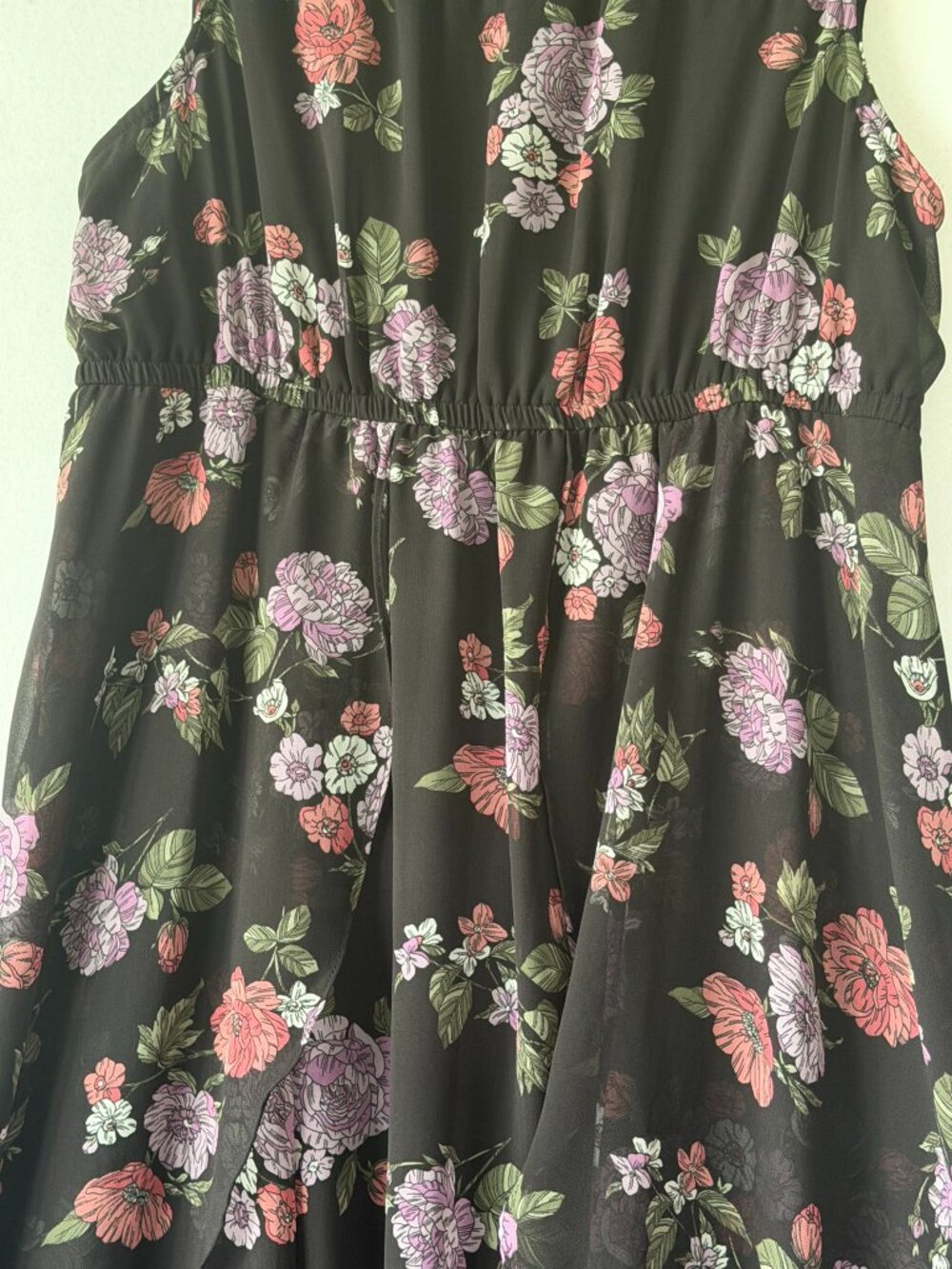 Torrid Floral Sleeveless Midi Dress – Size 00 (L/XL) - Picture 4 of 9